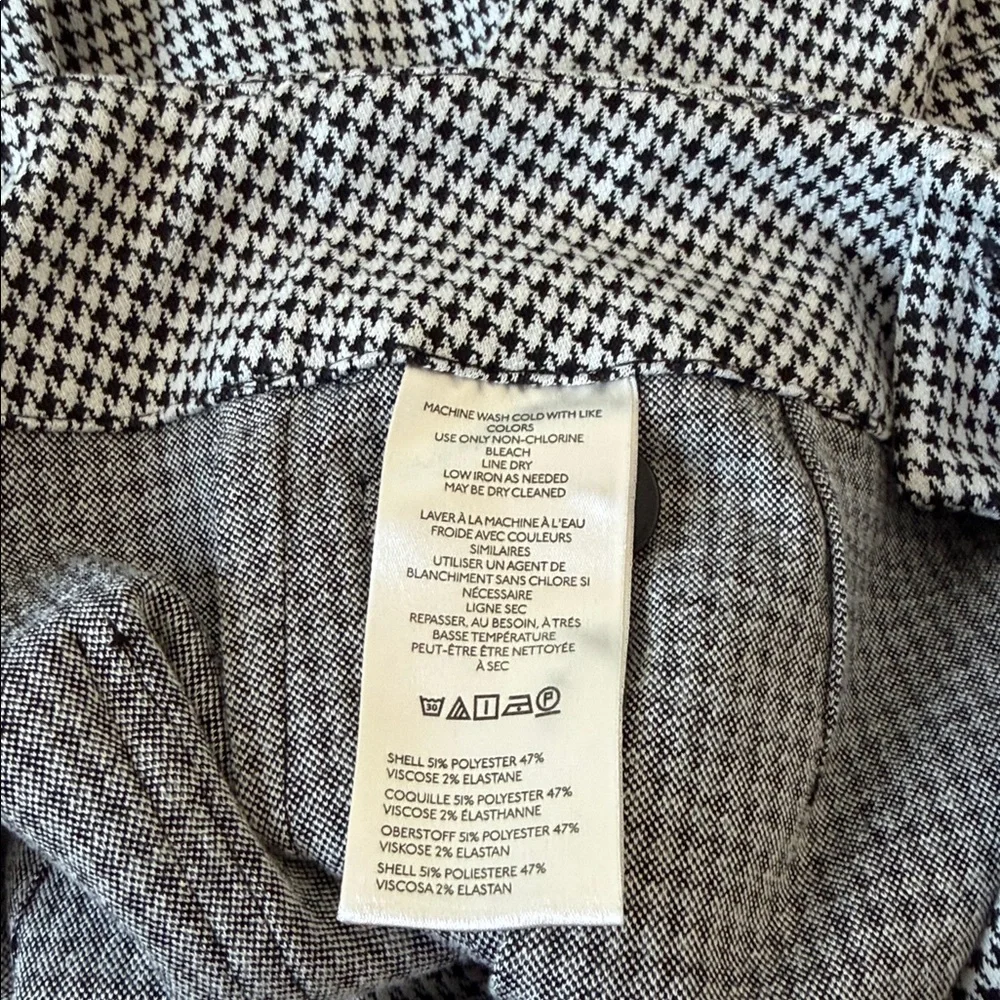 Maeve Anthropologie The Colette Cropped Wide-Leg Pants: Houndstooth Edition 30 - Picture 5 of 5